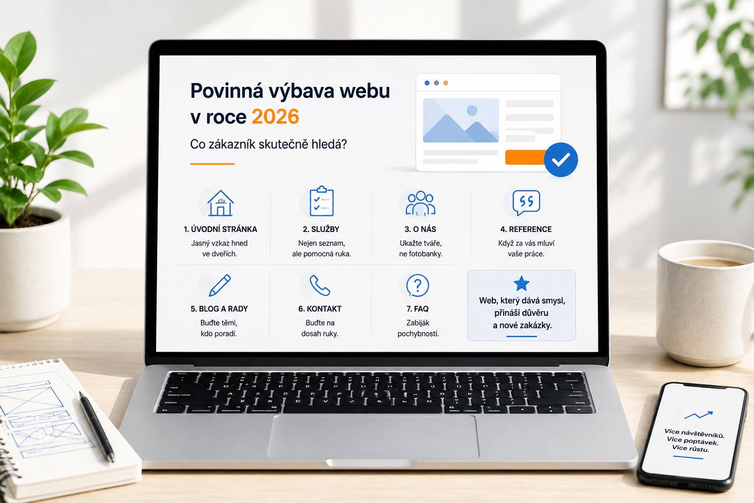 Povinná výbava webu v roce 2026. Co zákazník skutečně hledá?