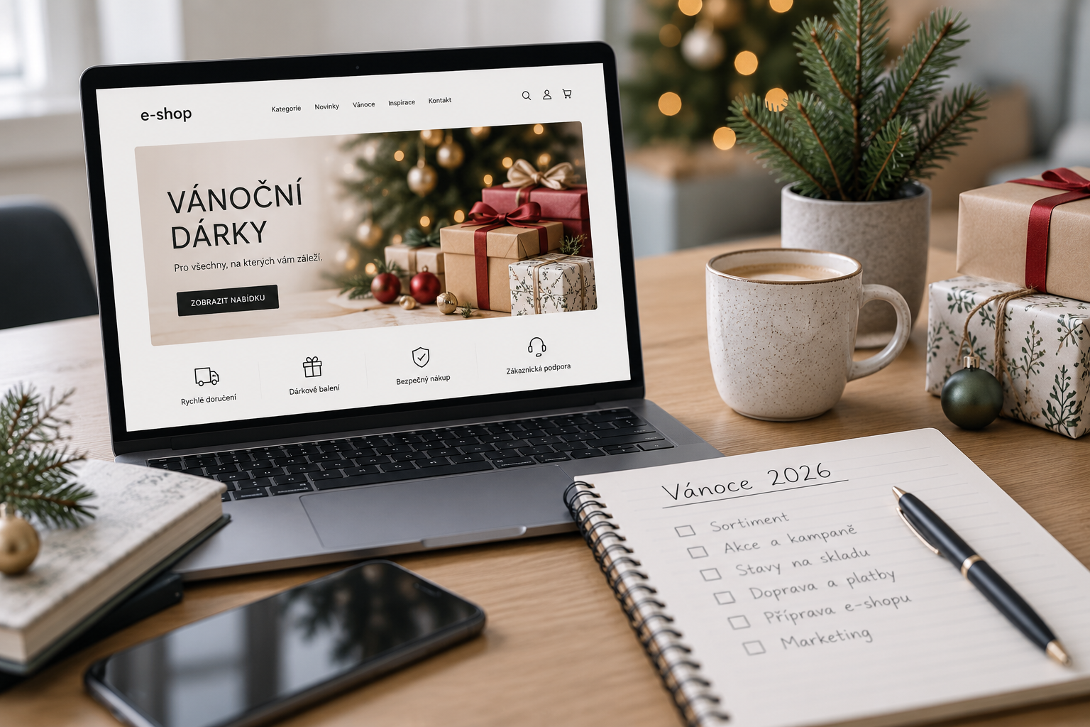 Vánoce 2026 v e-commerce: Jak připravit e-shop na nejsilnější prodejní období roku